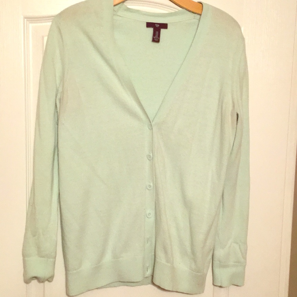 Gap Mint Green Cardigan